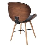 vidaXL Chaises à manger lot de 6 similicuir et bois courbé