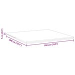 vidaXL Surmatelas Blanc 180 x 200 cm Mousse à mémoire de gel