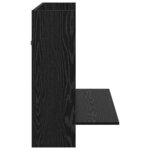 vidaXL Bureau mural Chêne noir 105 x 48 x 75 cm Bois d'ingénierie