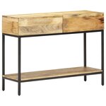 vidaXL Table console 100x35x76 cm Bois de manguier massif