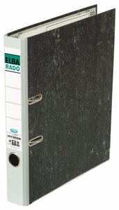 classeur rado papier marbré, largeur de dos: 50 mm Gris ELBA