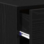 vidaXL Buffet Chêne noir 50 x 42 5 x 93 cm Bois d'ingénierie