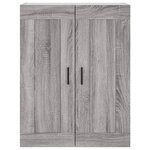 vidaXL Buffet haut Sonoma gris 69 5x34x180 cm Bois d'ingénierie