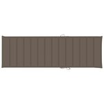 vidaXL Chaise longue double et coussins taupe Bois de pin imprégné