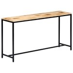vidaXL Table console 140 x 35 x 76 cm Bois de manguier massif brut