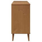 vidaXL Commode MOLDE Marron 113x40x80 cm Bois de pin massif