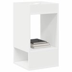 vidaXL Table d'appoint 2 Pièces Blanc 30 x 30 x 56 cm Bois d'ingénierie