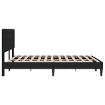 vidaXL Cadre de lit avec tête de lit Noir 120 x 190 cm Velours
