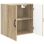vidaXL Armoire Murale 59 x 31 x 60 cm Bois d'ingénierie Chêne Sonoma