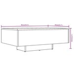 vidaXL Table basse Chêne marron 85x55x31 cm Bois d'ingénierie