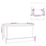 vidaXL Boîte de rangement chêne sonoma 50x30x28 cm bois d'ingénierie