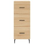 vidaXL Buffet Chêne sonoma 34 5x34x90 cm Bois d'ingénierie