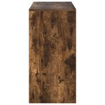 vidaXL Bureau d'écriture marron Chêne fumé Bois d'ingénierie Moyen