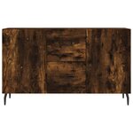 vidaXL Buffet chêne fumé 100x36x60 cm bois d'ingénierie