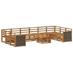 vidaXL Ensemble de canapés d'extérieur 8 pc Naturel