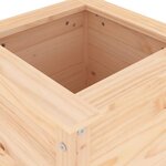 vidaXL Jardinière 40x40x78 cm bois de pin massif