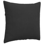 vidaXL Coussins de canapé 2 Pièces Noir 50 x 50 cm tissu