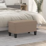 vidaXL Banc Taupe 70x35x41 cm Tissu microfibre