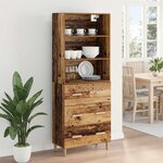 vidaXL Haut Armoire Bois Ancien 69 5 x 32 5 x 180 cm Bois d'ingénierie