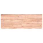 vidaXL Dessus de table marron clair bois chêne massif traité