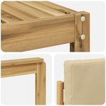 vidaXL Ensemble de canapés d'extérieur 8 pc Blanc et Beige Polyester