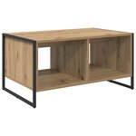 vidaXL Table basse Chêne artisan 80 x 50 x 40 cm Bois d'ingénierie