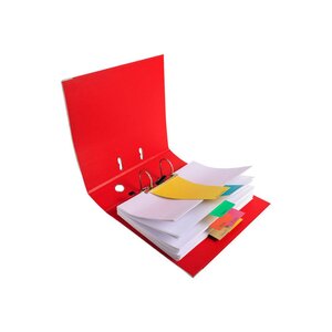 Intercalaires trapèze 180 g/m², perforation 2 trous - Coloris assortis (paquet 100 unités)