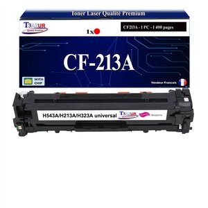 T3AZUR - Toner compatible avec CF213A pour HP LaserJet Pro 200 color M251 M251N M251NW MFP-M276 MFP-M276N MFP-M276NW - Magenta