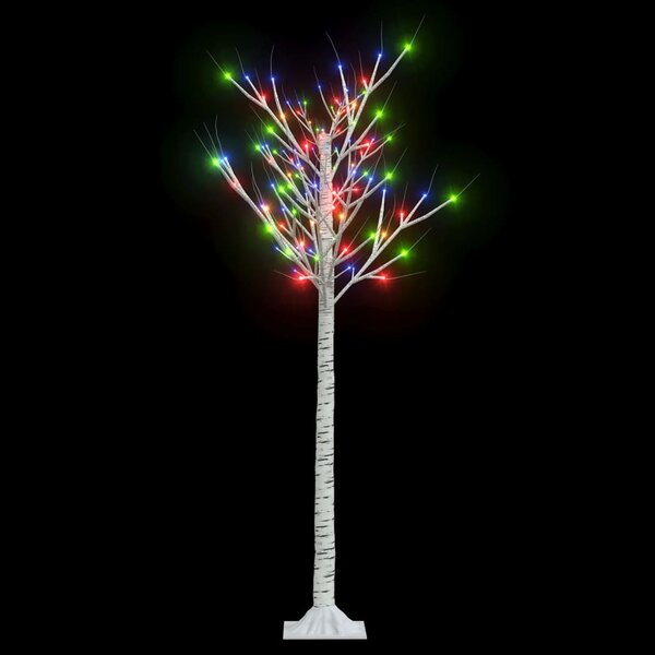vidaXL Sapin de Noël 140 LED colorées Saule 1 5 m Int/Ext