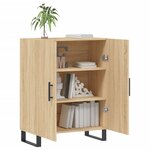 vidaXL Buffet chêne sonoma 69 5x34x90 cm bois d'ingénierie