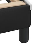 vidaXL Lit avec matelas Dover noir et blanc 180x200 cm similicuir