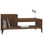 vidaXL Table basse Chêne marron 100x50x45 cm Bois d'ingénierie