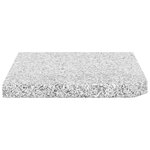 vidaXL Plaque de poids carrée pour parasol Granit 25 kg Gris