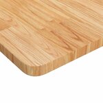 vidaXL Établi marron clair bois de chêne massif rectangulaire