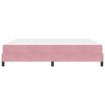 vidaXL Lit à ressorts avec matelas Rose 180 x 210 cm tissu