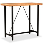 vidaXL Table de bar Bois massif d'acacia 120x60x107 cm