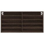 vidaXL Armoire à vitrine chêne marron 100x8 5x50 cm bois d'ingénierie
