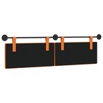 vidaXL Tête de lit suspendue Tissu en velours côtelé