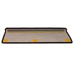 vidaXL Tapis d'escalier autocollants 15 Pièces 65x21x4 cm Anthracite