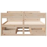 vidaXL Cadre de lit sans matelas 150x200 cm bois de pin massif