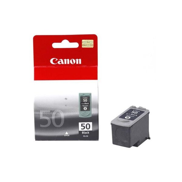 Cartouche jet d'encre originale pg-50bk 22 ml 300 pages noir canon
