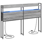 vidaXL Tête de lit de rangement Sonoma gris 150 cm Bois d'ingénierie