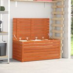 vidaXL Boîte de Rangement de Jardin Marron cire 101 x 50.5 x 46.5 cm