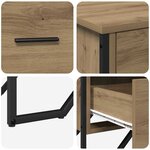 vidaXL Commode chêne artisanal 91 x 35.5 x 74.5 cm Bois d'ingénierie