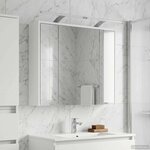 vidaXL Armoire Miroir de Salle de Bain Blanc 73 5 x 16 x 62 5 cm