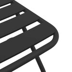 vidaXL Chaise de jardin pliante 2 Pièces Anthracite 55 x 56 5 x 91cm