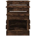 vidaXL Tables basses 3 Pièces chêne fumé bois d'ingénierie