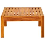 vidaXL Table de jardin 85x57x29 cm Bois d'acacia massif