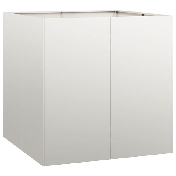 vidaXL Jardinière 80x80x80 cm acier inoxydable