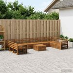 vidaXL Ensembles de canapés 11 pc Bois d'Acacia Massif